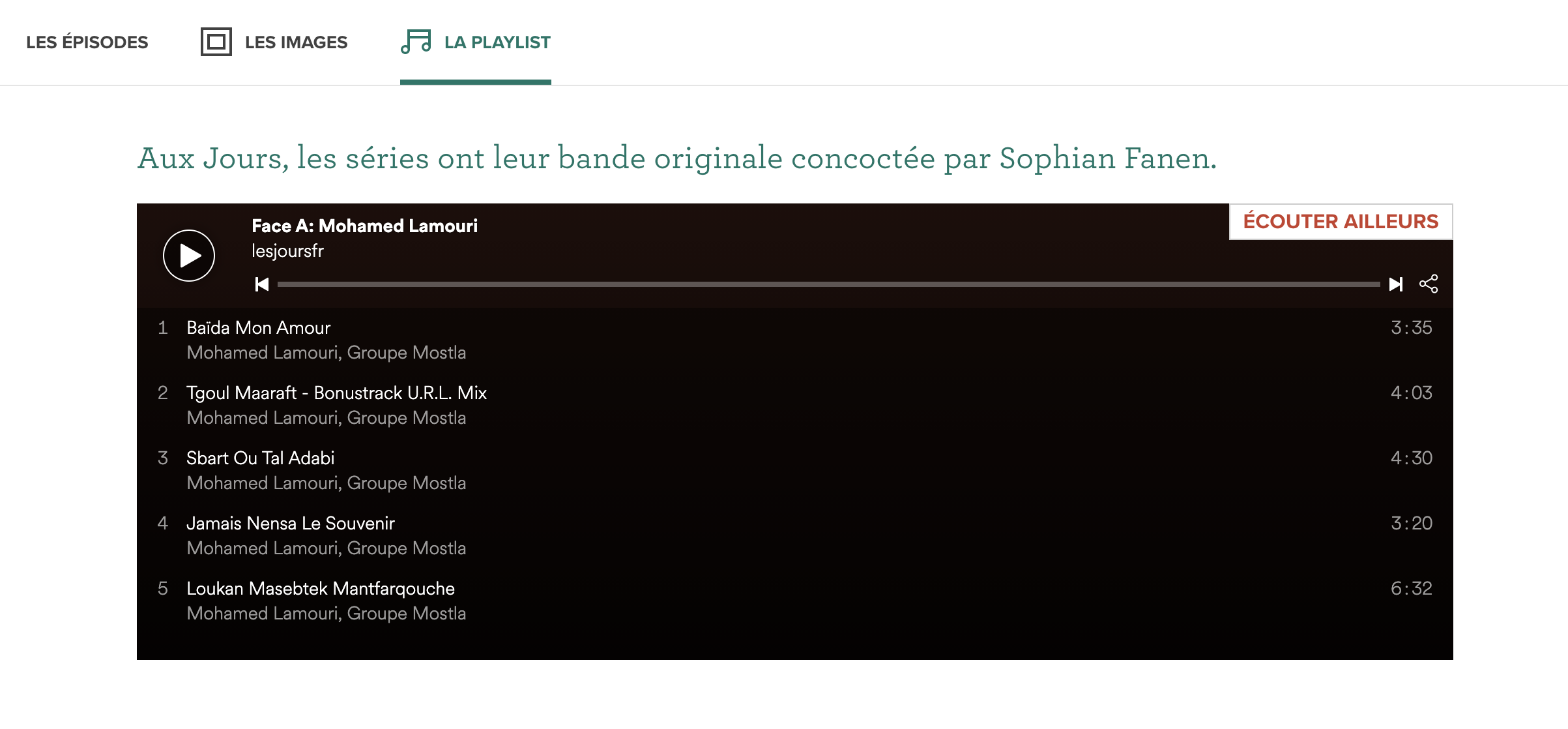 les jours playlist